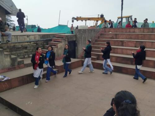 Nukkad Natak held by Dpt. of Hindi on March 11, 2024.